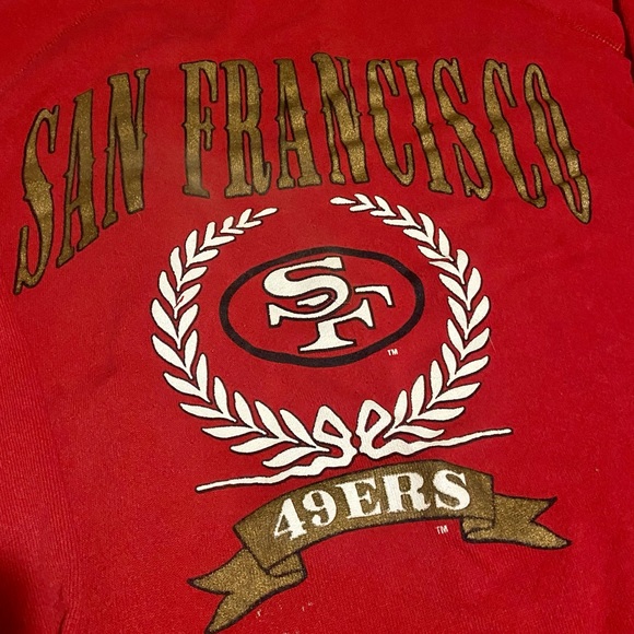 Vintage 80s/90s WNM XL-T 49ers sweatshirt. NFL Officially Licensed Product. - Picture 4 of 5